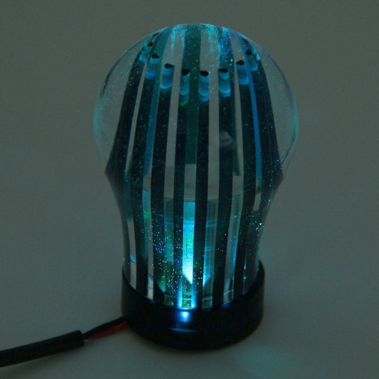 Crystal Three Light Car Breathing Racing Dash LED Magic Lamp Gear Head Shift Knob with Base, Size: 6.0 * 4.5 * 3.0 cm
