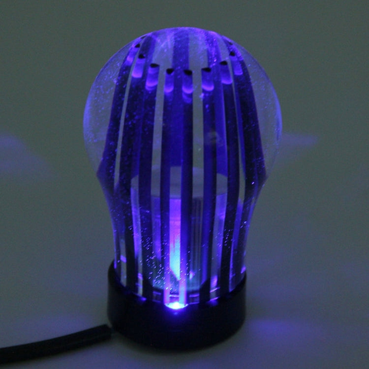 Crystal Three Light Car Breathing Racing Dash LED Magic Lamp Gear Head Shift Knob with Base, Size: 6.0 * 4.5 * 3.0 cm