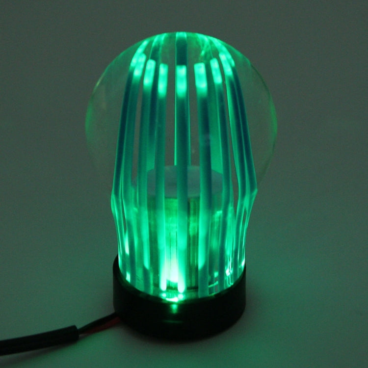 Crystal Three Light Car Breathing Racing Dash LED Magic Lamp Gear Head Shift Knob with Base, Size: 6.0 * 4.5 * 3.0 cm