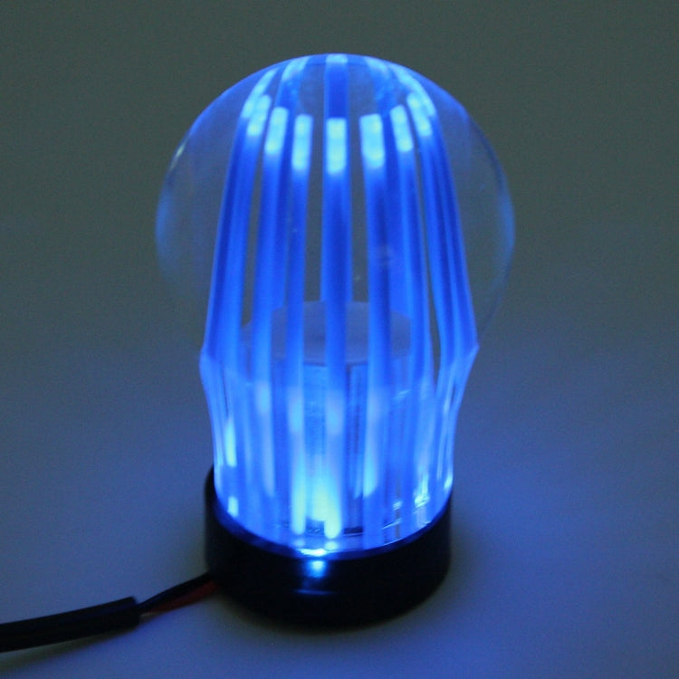 Crystal Three Light Car Breathing Racing Dash LED Magic Lamp Gear Head Shift Knob with Base, Size: 6.0 * 4.5 * 3.0 cm