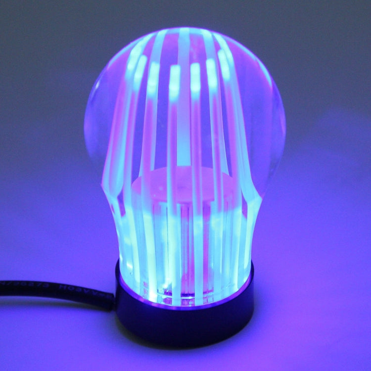 Crystal Three Light Car Breathing Racing Dash LED Magic Lamp Gear Head Shift Knob with Base, Size: 6.0 * 4.5 * 3.0 cm