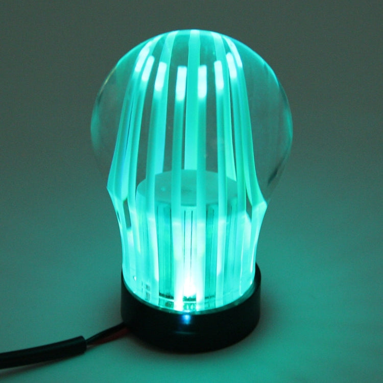 Crystal Three Light Car Breathing Racing Dash LED Magic Lamp Gear Head Shift Knob with Base, Size: 6.0 * 4.5 * 3.0 cm
