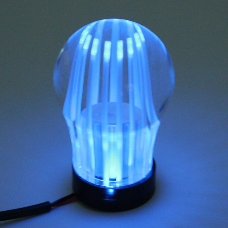Crystal Three Light Car Breathing Racing Dash LED Magic Lamp Gear Head Shift Knob with Base, Size: 6.0 * 4.5 * 3.0 cm