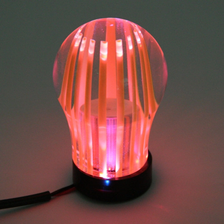 Crystal Three Light Car Breathing Racing Dash LED Magic Lamp Gear Head Shift Knob with Base, Size: 6.0 * 4.5 * 3.0 cm