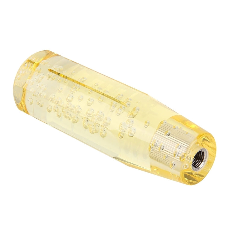 Crystal Colorful Light Car Breathing Racing Dash LED Magic Lamp Gear Head Shift Knob with Base, Size: 15.0 * 4.5 * 3.1 cm(Yellow)