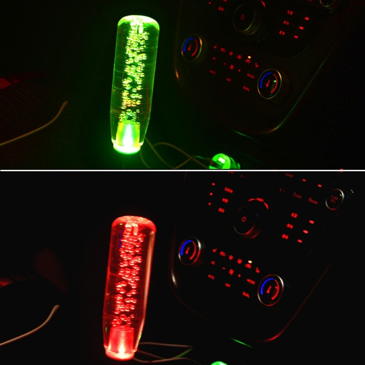 Crystal Colorful Light Car Breathing Racing Dash LED Magic Lamp Gear Head Shift Knob with Base, Size: 15.0 * 4.5 * 3.1 cm(Yellow)