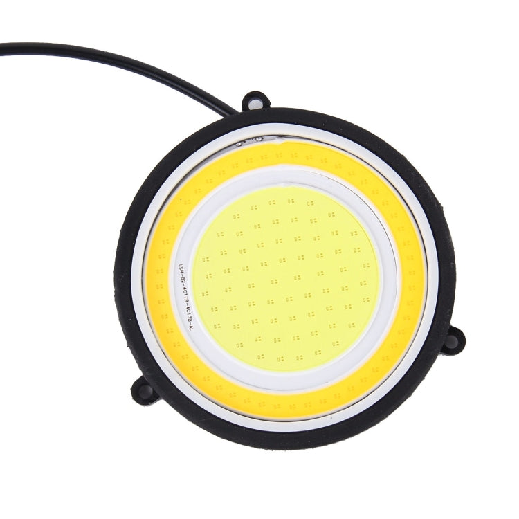 2 PCS DC 12V 10W 6000K Circular Car DRL Daytime Running Lights Lamp