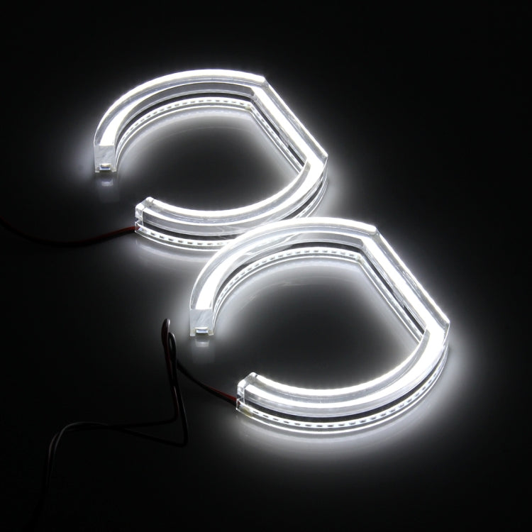 4 PCS Auto for BMW E92 2007-2010 Angel Eye Light DC 12V, Size: 105mm*2, 120mm*2(White Light)