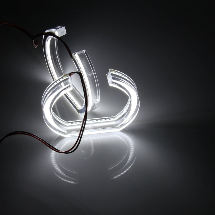 4 PCS Auto for BMW E92 2007-2010 Angel Eye Light DC 12V, Size: 105mm*2, 120mm*2(White Light)