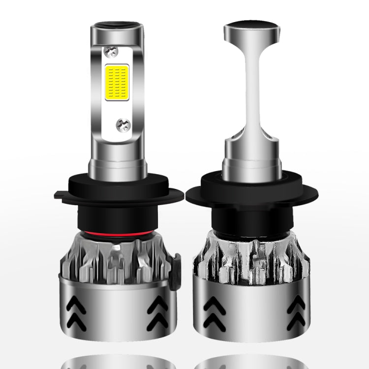 2 PCS H7 27W 3000LM 6000K Pure White COB Chips LED Headlight Bulbs Conversion Kit, DC 9-36V