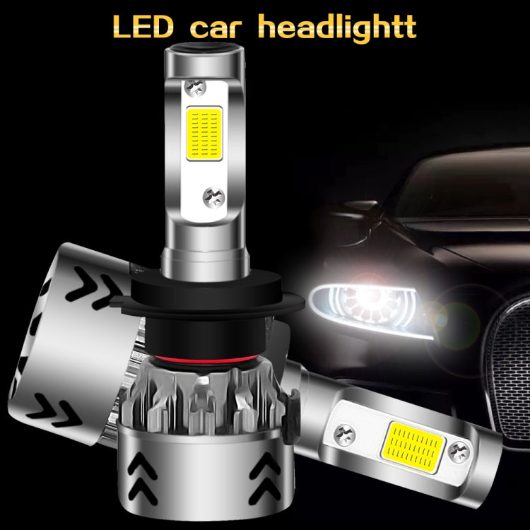 2 PCS H7 27W 3000LM 6000K Pure White COB Chips LED Headlight Bulbs Conversion Kit, DC 9-36V