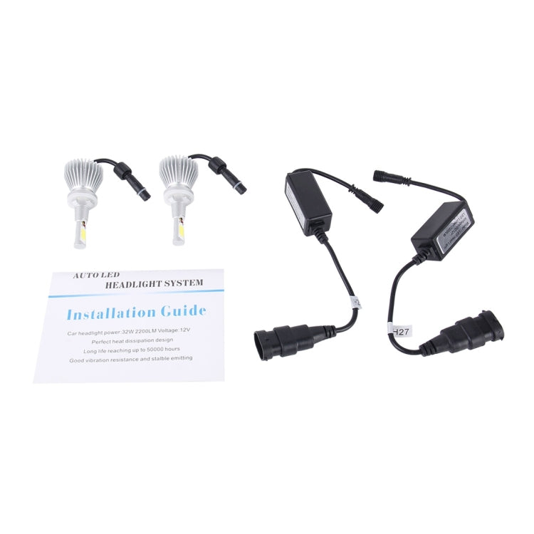 2 PCS 880 32W 2200lm 6000K Car LED Headlight, DC 12V(White Light)