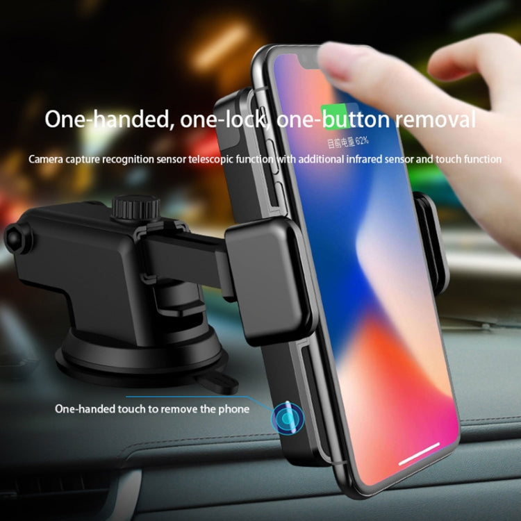 D09 Infrared Sensing Automatic Car Air Outlet Bracket Natural Vacuum Cleaner Qi Standard Wireless Charger
