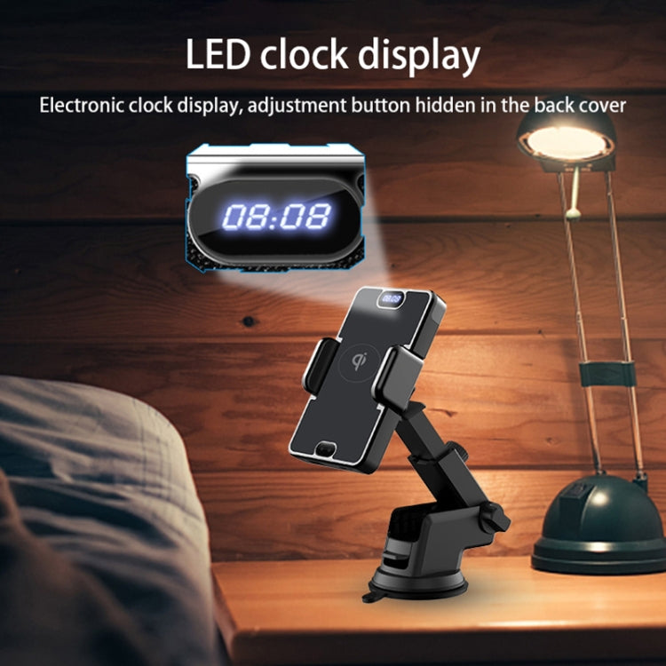 D09 Infrared Sensing Automatic Car Air Outlet Bracket Natural Vacuum Cleaner Qi Standard Wireless Charger