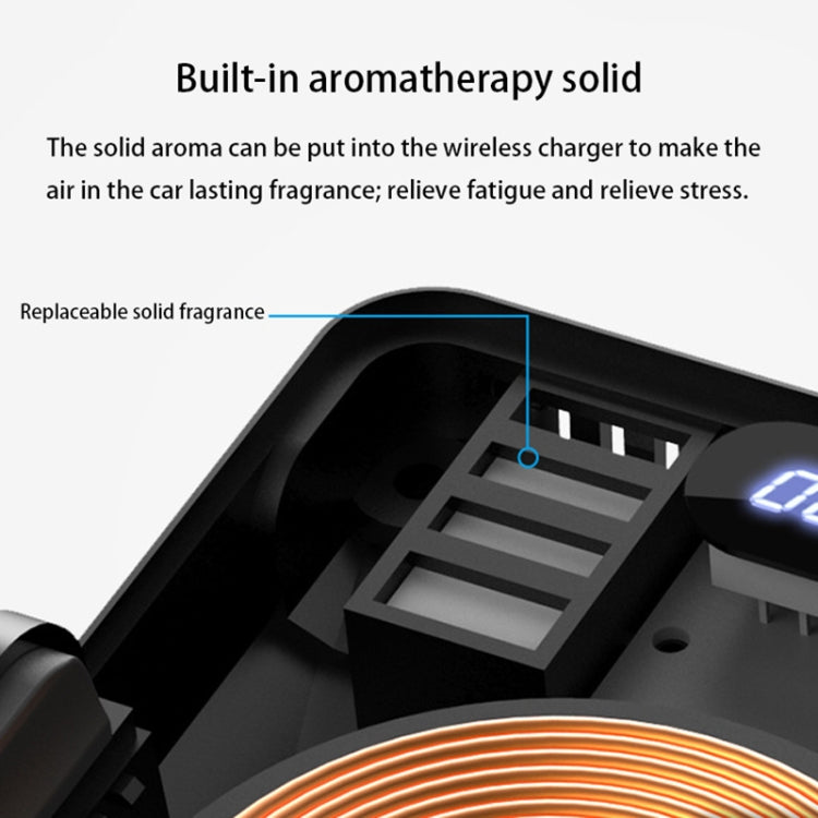 D09 Infrared Sensing Automatic Car Air Outlet Bracket Natural Vacuum Cleaner Qi Standard Wireless Charger