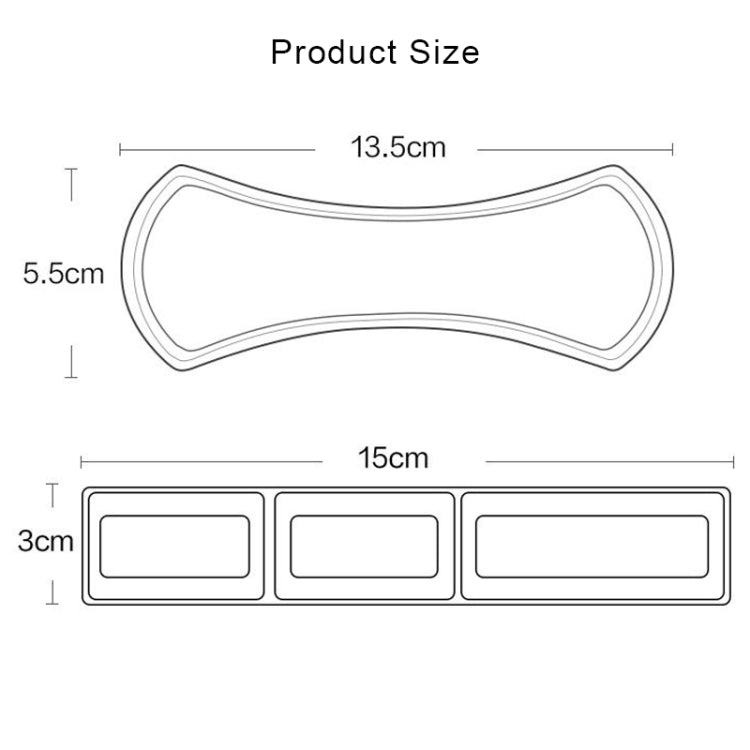 Transparent Bone Type Universal Sticker Car Mount Mobile Desktop Holder