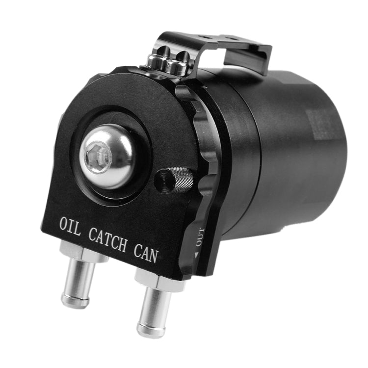 Universal Racing Aluminum Oil Catch Can Oil Filter Tank Breather Tank, Capacity: 300ML