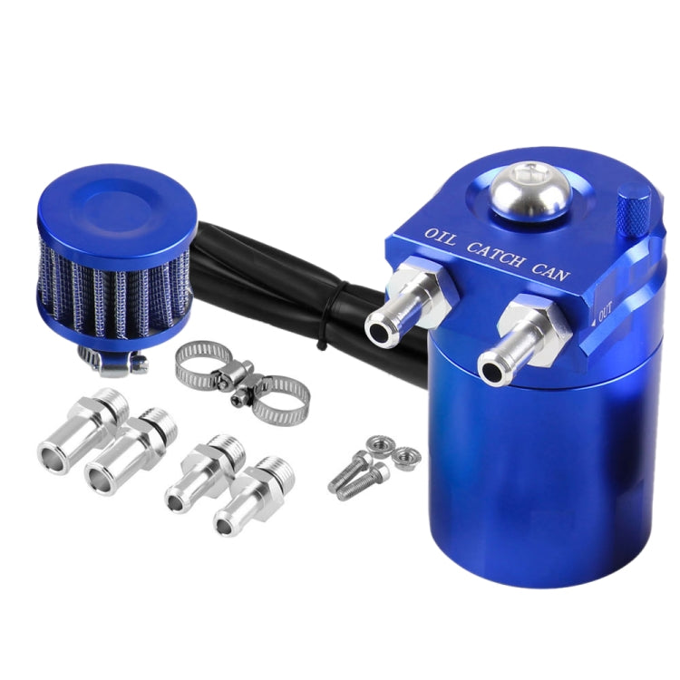 Universal Racing Aluminum Oil Catch Can Oil Filter Tank Breather Tank, Capacity: 300ML