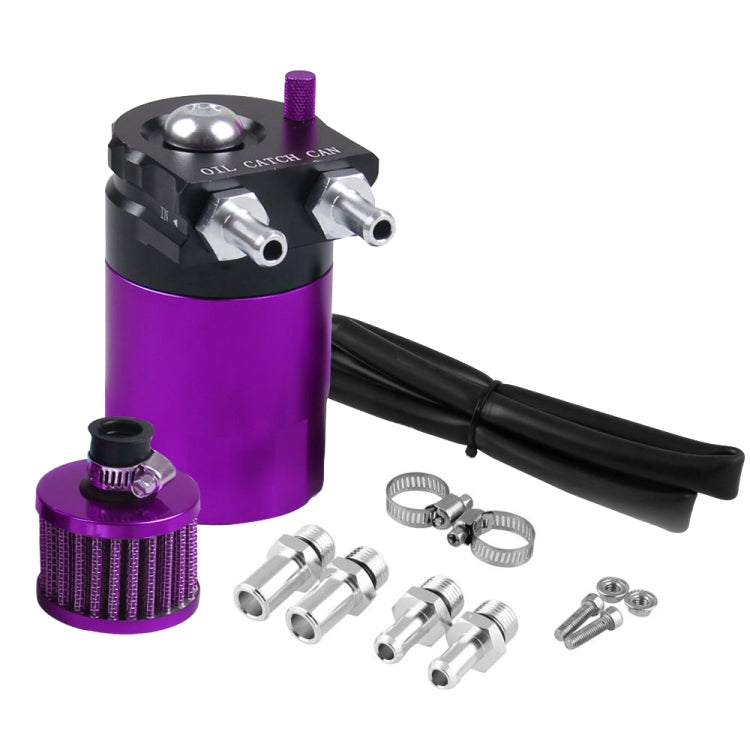 Universal Racing Aluminum Oil Catch Can Oil Filter Tank Breather Tank, Capacity: 300ML