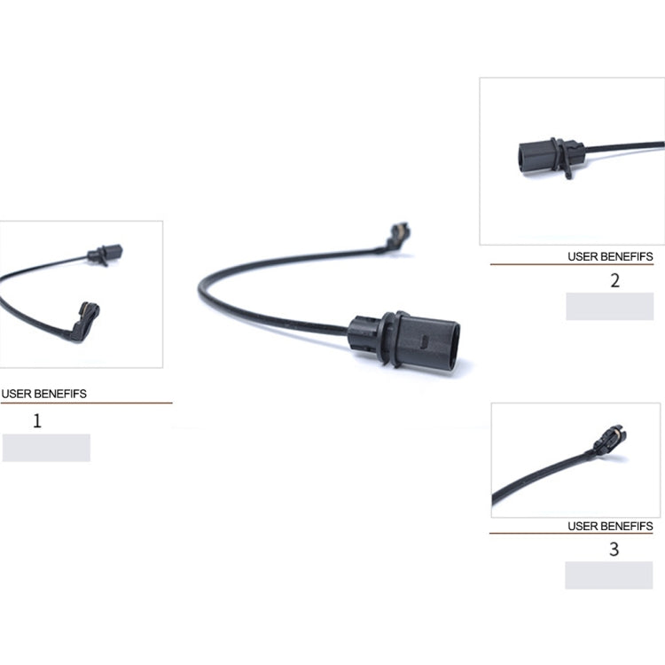 Car Front Brake Pad Wear Alarm Sensor Cable 8T0907637 for Audi A4 A5 A6 A7 Q5 2007-2017