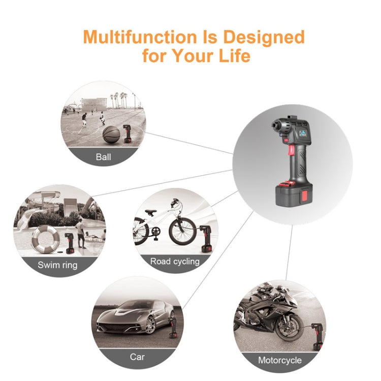 DC12V 120W 10A Portable Intelligent Electric Digital Display Air Pump Tire Inflator Car Inflator Inflatable Pump