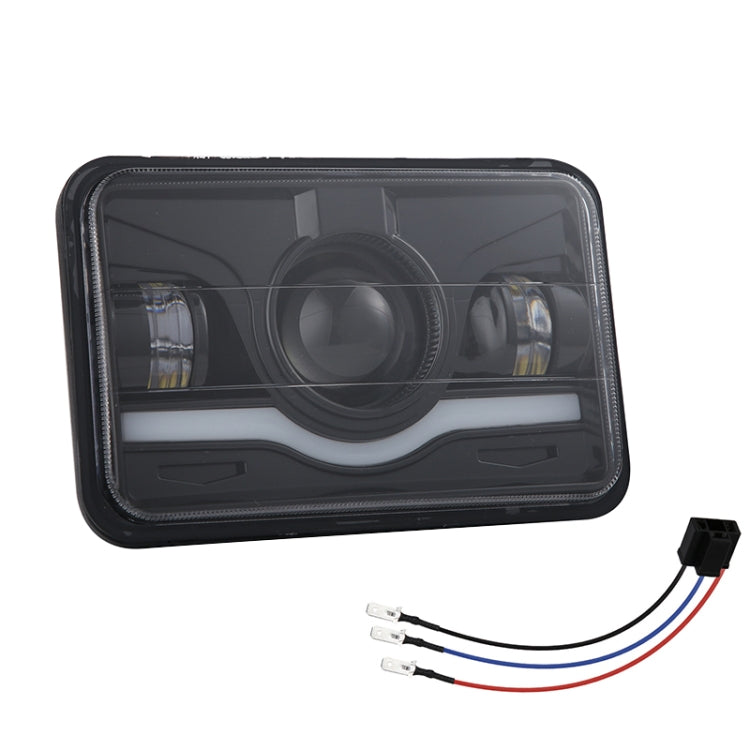 5 Inch 35W 4000LM 6000K + Amber Car Truck Square LED Headlights Work Lights Spotlight