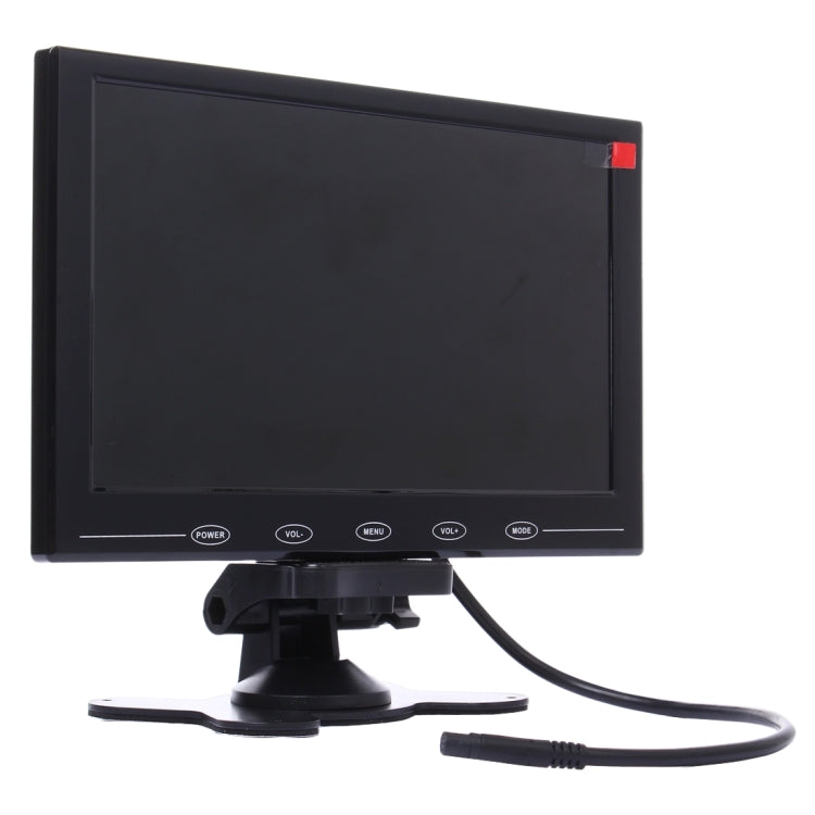 9.0 inch 800*480 Car Surveillance Cameras Monitor with Adjustable Angle Holder & Remote Control, Support VGA / HDMI / AV(Black)