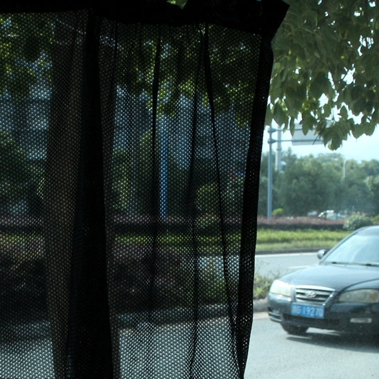 2PCS Suction Cup Mesh Window Curtains Car Sun Shade 46 cm x 44 cm