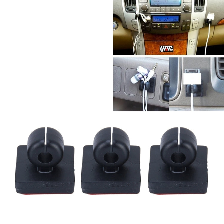 3 PCS Cable Clips, Cable Management System and Cord Organizer Solution(Black)