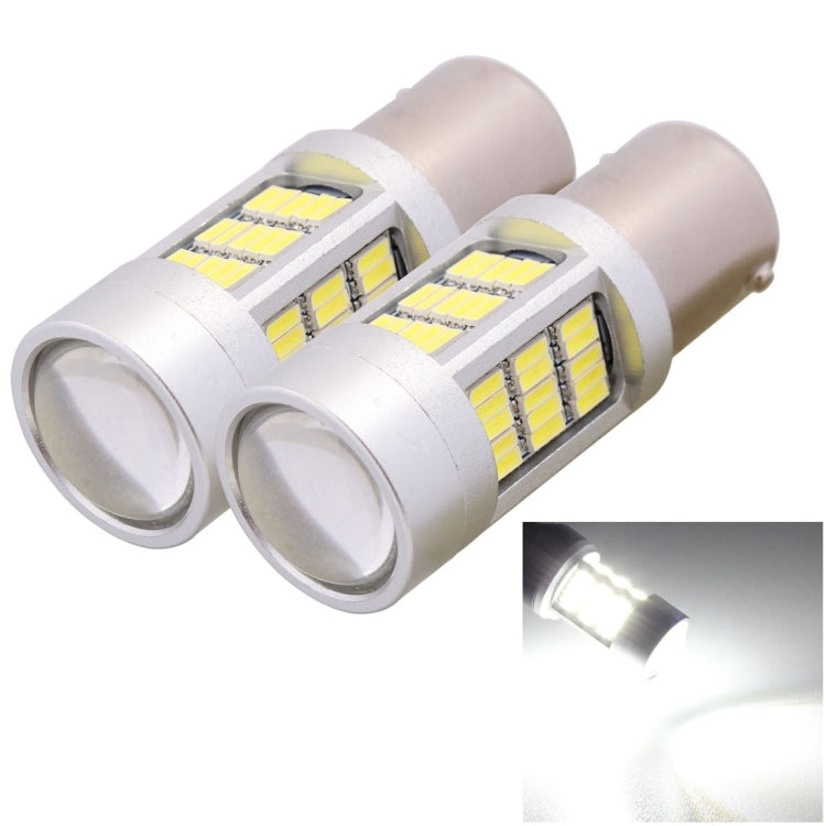 2 PCS  1156 10W 1080LM White Light 81 LED SMD 4014 Canbus Car Brake Light Tail Light Bulb, DC 12V