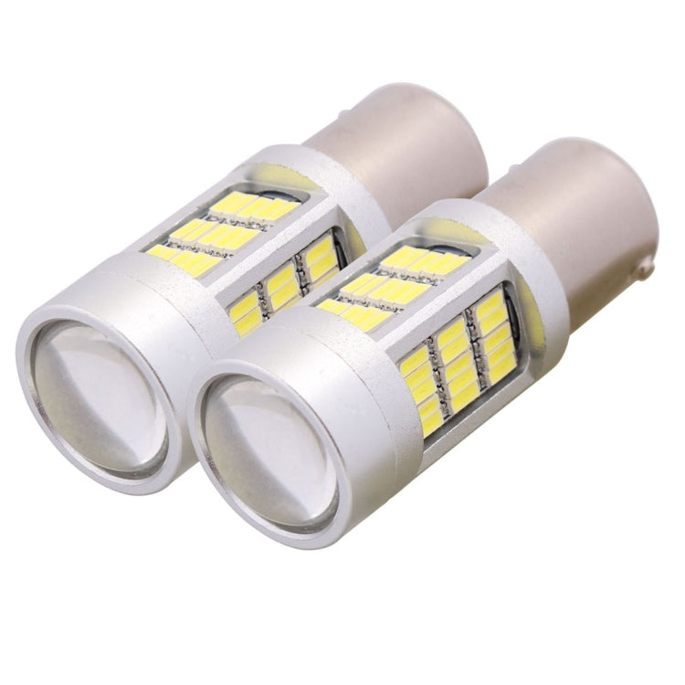 2 PCS  1156 10W 1080LM White Light 81 LED SMD 4014 Canbus Car Brake Light Tail Light Bulb, DC 12V