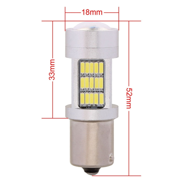 2 PCS  1156 10W 1080LM White Light 81 LED SMD 4014 Canbus Car Brake Light Tail Light Bulb, DC 12V