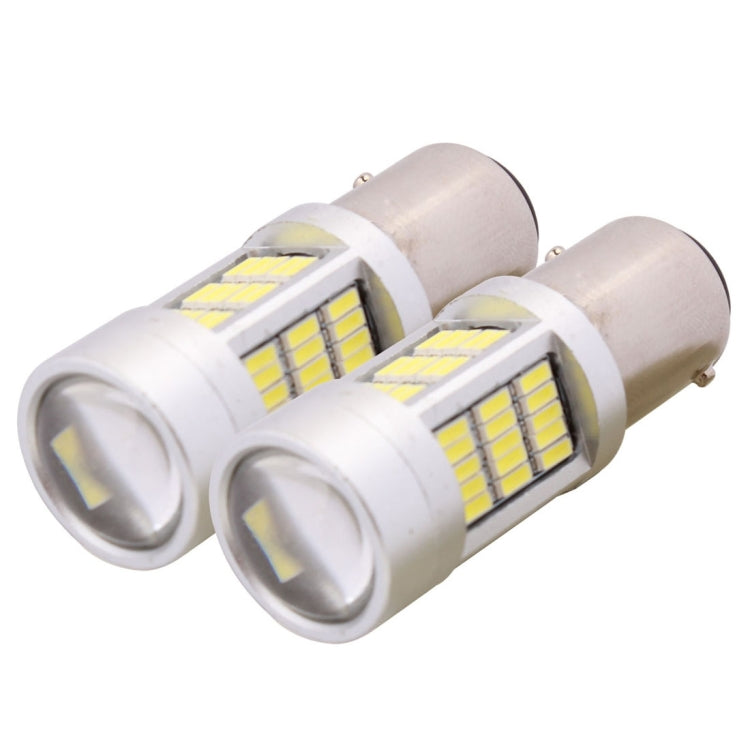 2 PCS  1157 10W 1080LM White Light 81 LED SMD 4014 Canbus Car Brake Light Tail Light Bulb, DC 12V