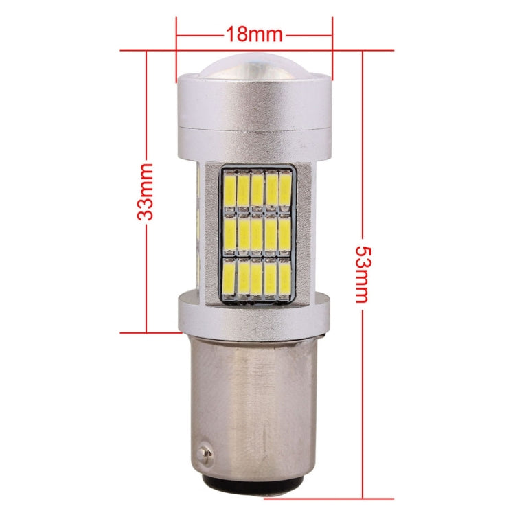 2 PCS  1157 10W 1080LM White Light 81 LED SMD 4014 Canbus Car Brake Light Tail Light Bulb, DC 12V