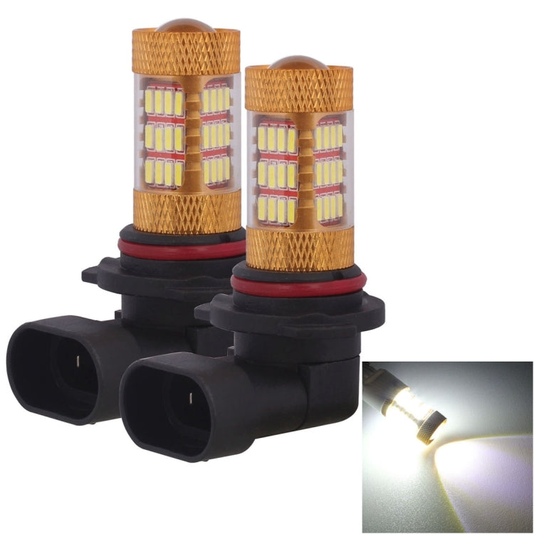 2 PCS  9006 HB4 6W 540LM  White Light 60 LED SMD 4014 Car Fog Light Bulb, DC 12V