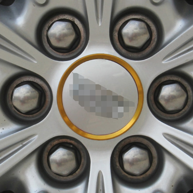 4 PCS Car Aluminum Wheel Hub Deroration Ring For Cadillac