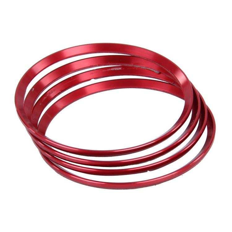 4 PCS Car Aluminum Wheel Hub Deroration Ring For Cadillac