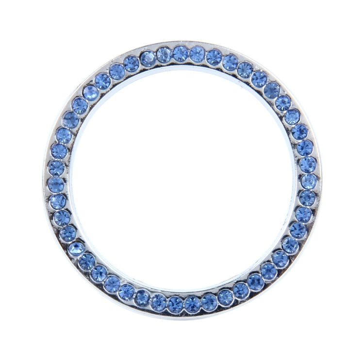 Universal Car Aluminum Steering Wheel Decoration Ring with Diamond For Start Stop Engine System