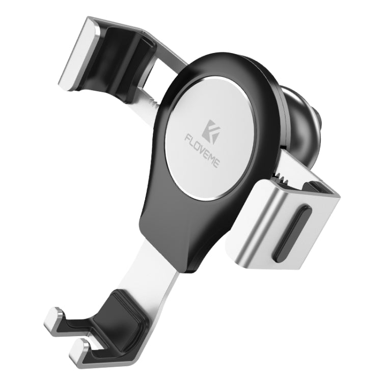 FLOVEME Auto Car Gravity Car Mount Phone Holder(Silver+Black)