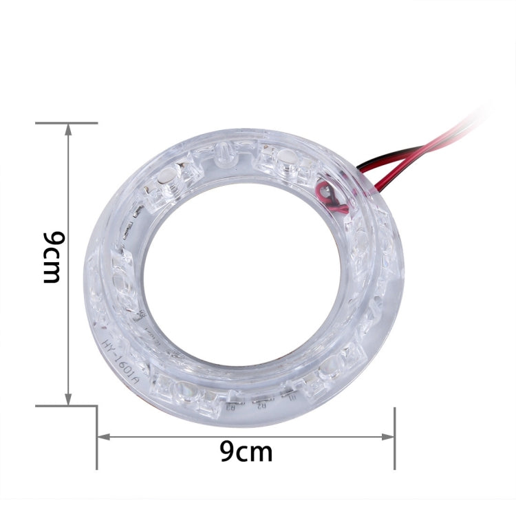 HY-1601A 2W 6 LEDs Car Angel Eyes Light, DC 12V(Colorful Light)