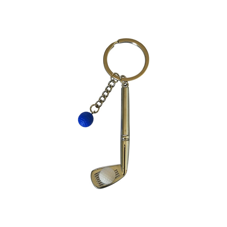 Metal Golf Club Shape Decorative Keychain Holder
