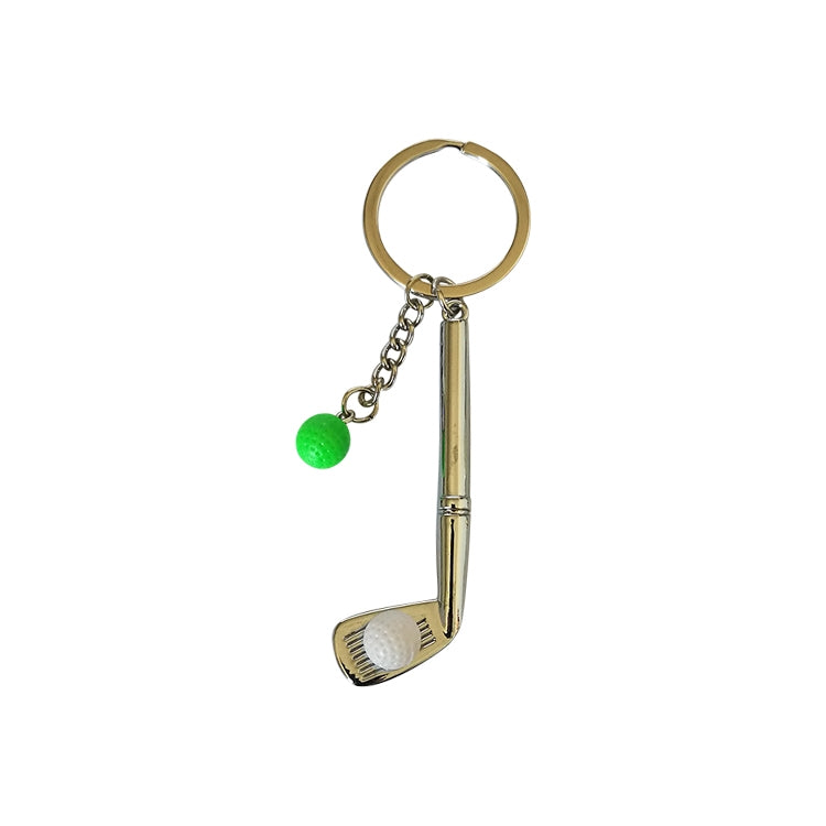 Metal Golf Club Shape Decorative Keychain Holder