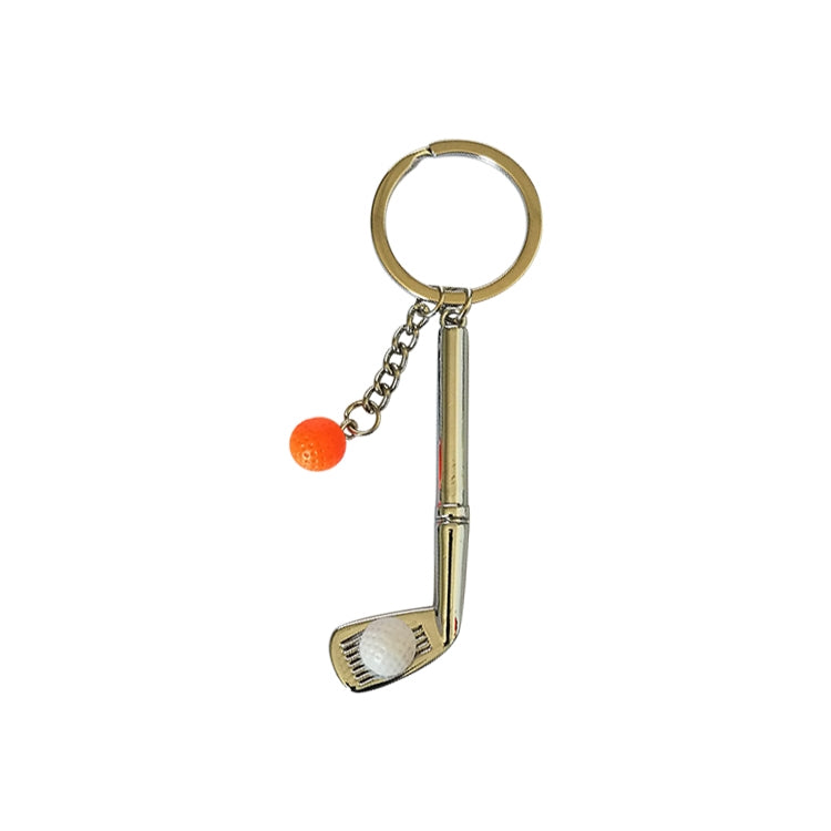 Metal Golf Club Shape Decorative Keychain Holder