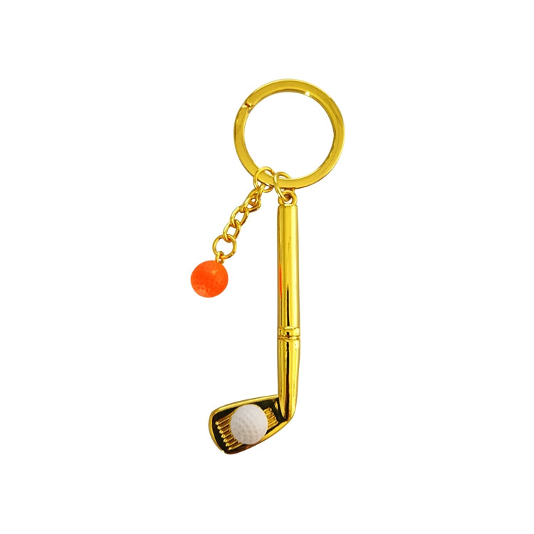 Metal Golf Club Shape Decorative Keychain Holder