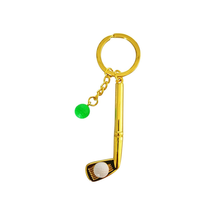Metal Golf Club Shape Decorative Keychain Holder