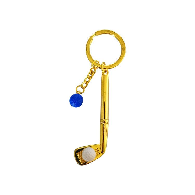 Metal Golf Club Shape Decorative Keychain Holder