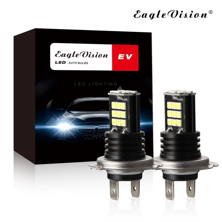 2 PCS EV11 H7 DC9V-30V 5W 6000K 400LM Car LED Fog Light 24LEDs SMD-3030 Lamps