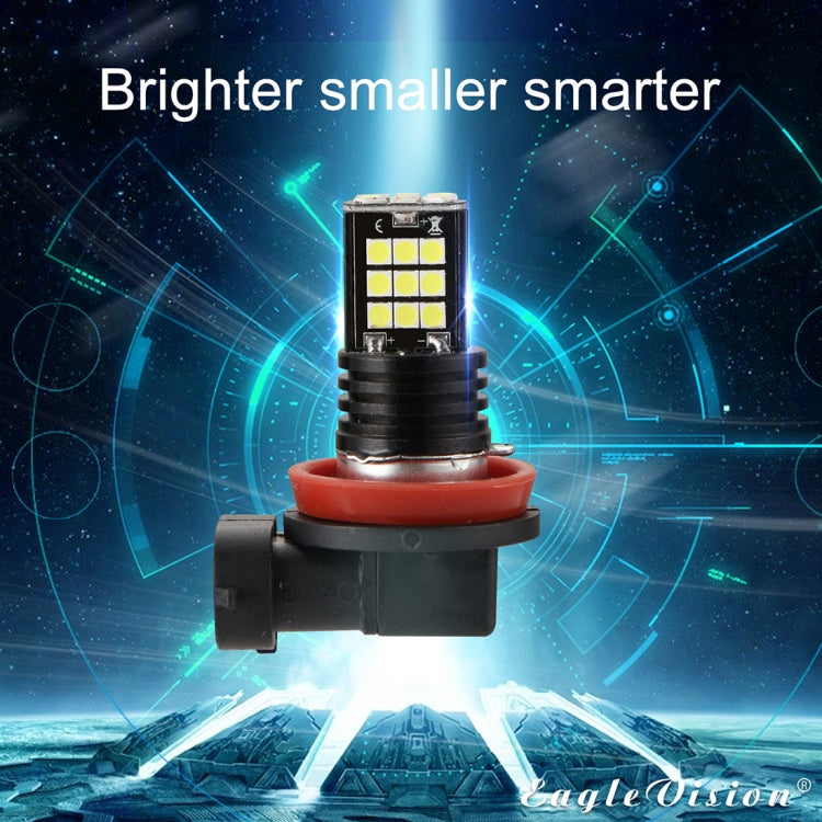 2 PCS EV11 H8 / H9 / H11 DC9V-30V 5W 6000K 400LM Car LED Fog Light 24LEDs SMD-3030 Lamps