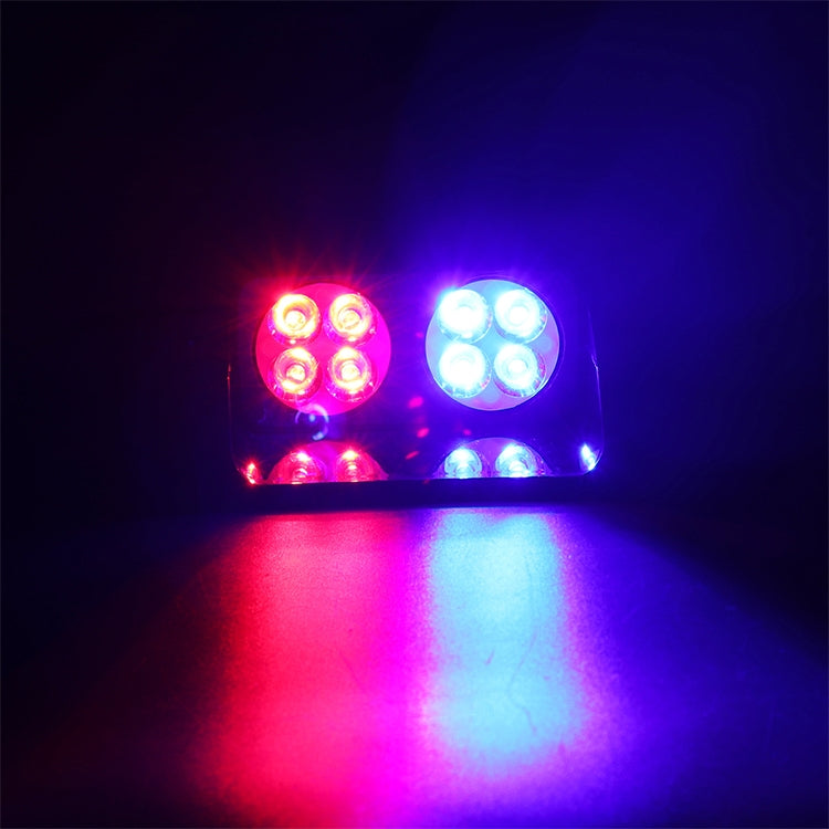 S8 8 LEDs 8W High Power Suction Cup Car Strobe Light Warning Light
