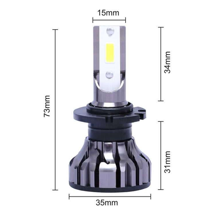 2 PCS DC9-32V / 35W / 6500K / 6000LM IP67 Car / Motorcycles D System(D1/D2/D3/D4) Omnipotent Decoding Universal LED Headlight Lamps / Fog Light